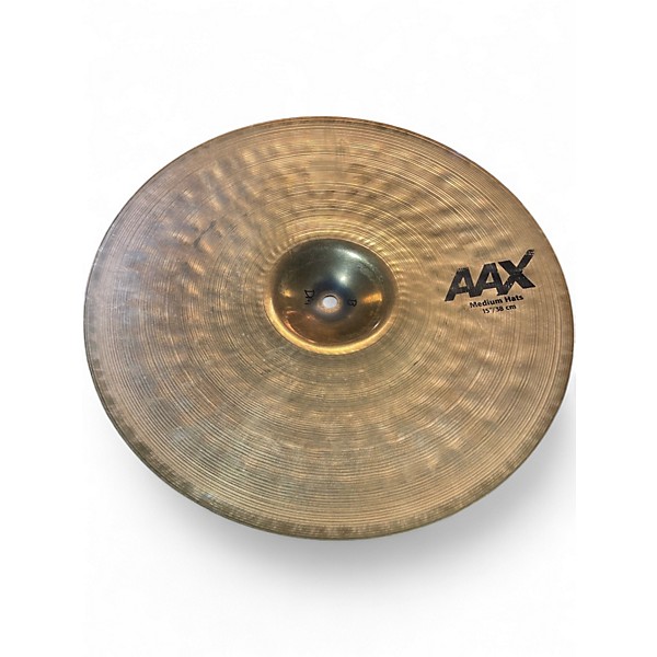 Used SABIAN 15in aax medium hihats Cymbal