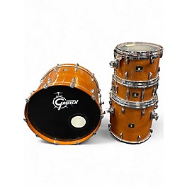Used Gretsch Drums 4 Piece Pure Wood Renown Walnut Glaze Drum Kit