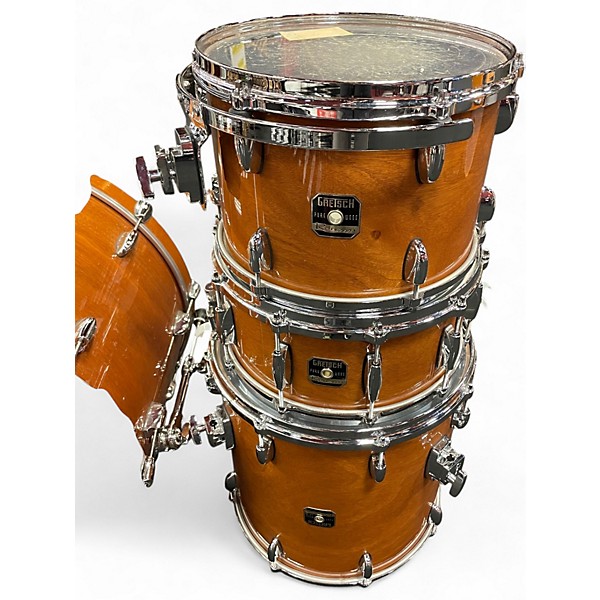 Used Gretsch Drums 4 Piece Pure Wood Renown Walnut Glaze Drum Kit