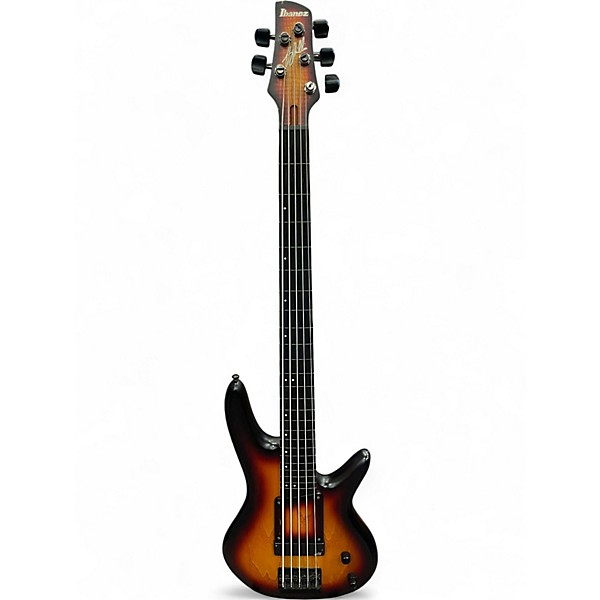 Used Ibanez GWB25TH Gary Willis Signature 5-String Tequila Sunrise  Electric Bass Guitar