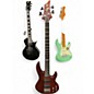 Used ESP LTD D4 DARK NATURAL Electric Bass Guitar thumbnail