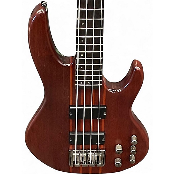 Used ESP LTD D4 DARK NATURAL Electric Bass Guitar