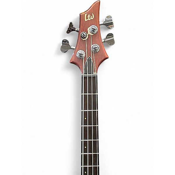 Used ESP LTD D4 DARK NATURAL Electric Bass Guitar