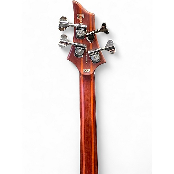 Used ESP LTD D4 DARK NATURAL Electric Bass Guitar