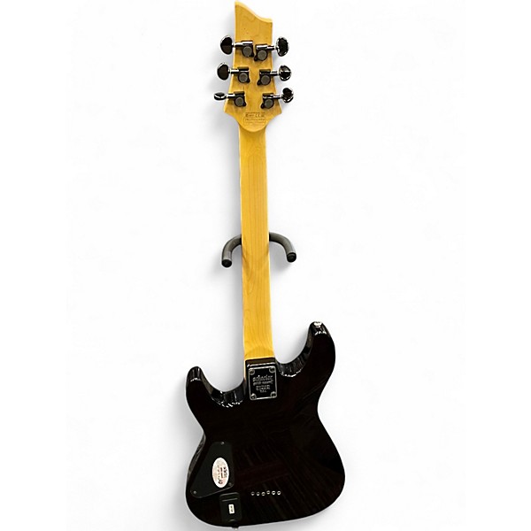 Used Schecter Guitar Research Demon 6 Candy Red Burst Solid Body Electric Guitar