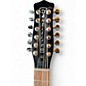 Used Danelectro 12SDC 12-String Black and White Solid Body Electric Guitar