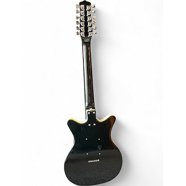 Used Danelectro 12SDC 12-String Black and White Solid Body Electric Guitar