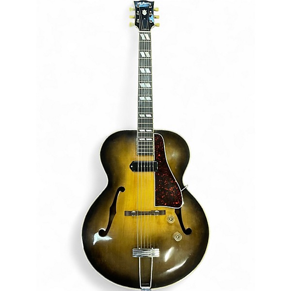Vintage 1940s Gibson ES300 2 Color Sunburst Hollow Body Electric Guitar