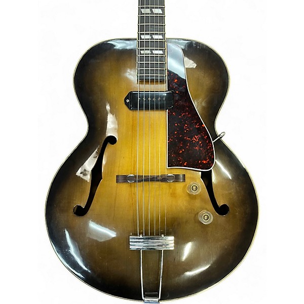 Vintage 1940s Gibson ES300 2 Color Sunburst Hollow Body Electric Guitar