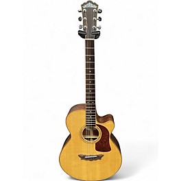Used Washburn F52SWCE Vintage Natural Acoustic Electric Guitar