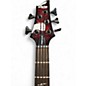 Used Schecter Guitar Research Omen Elite 5 Crimson Burst Electric Bass Guitar