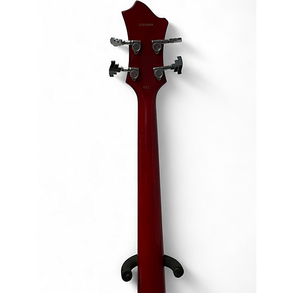 Used Hagstrom Viking Bass Red Electric Bass Guitar
