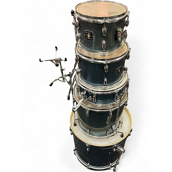 Used Gretsch Drums 5 Piece Energy With Hardware Teal Sparkle Drum Kit