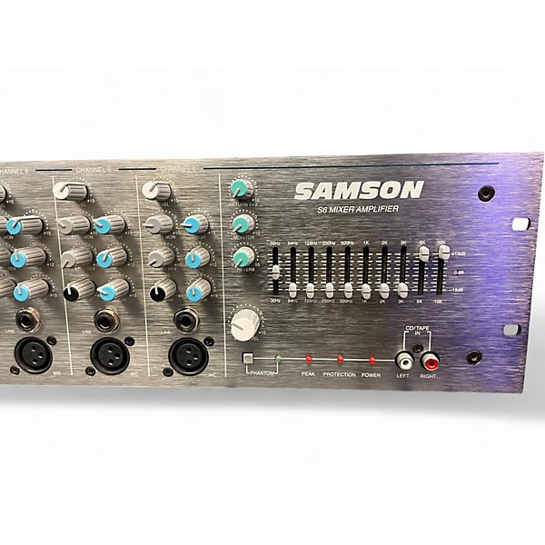 Used Samson S6 Mixer/Amplifier Power Amp