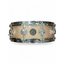 Used DW 14in BLACK BADGE COLLECTORS SNARE CHAMPAGNE SPARKLE Drum