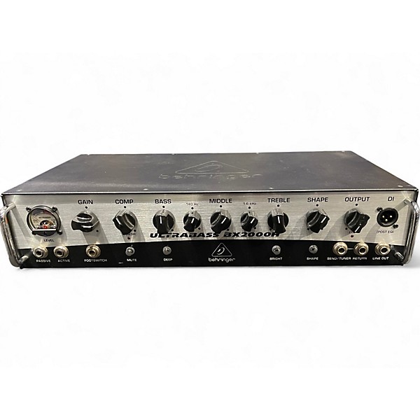 Used Behringer Ultrabass BX2000H 2000W Bass Amp Head