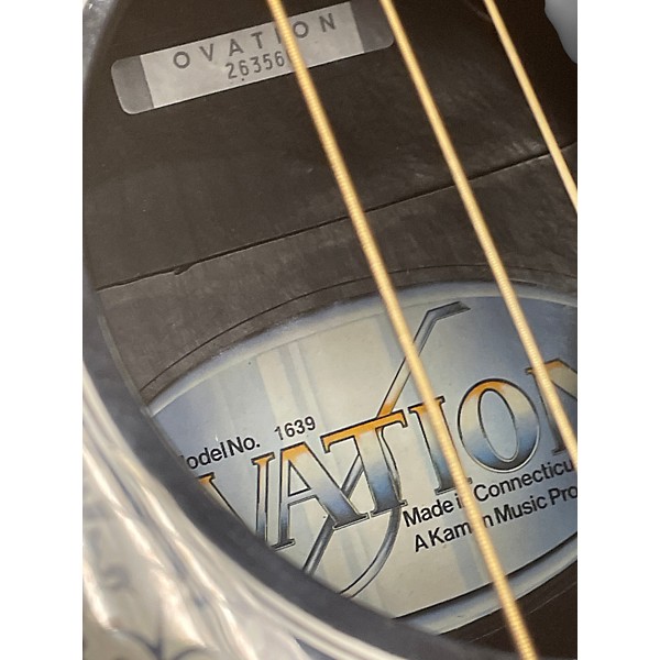 Used Ovation 1639 Natural Acoustic Electric Guitar