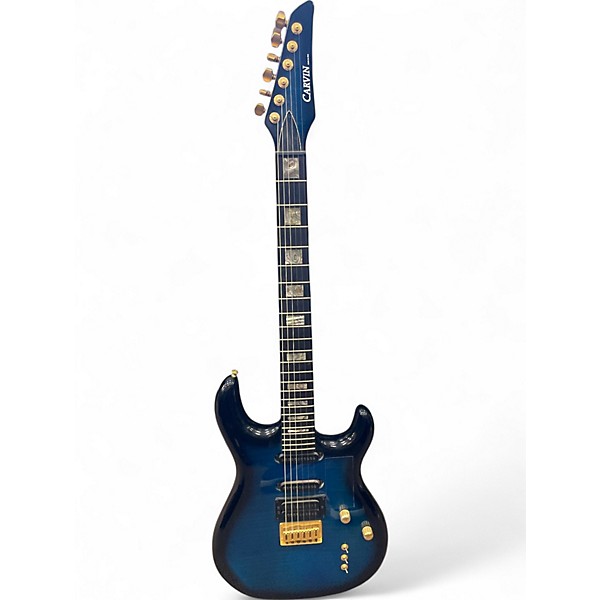 Used Carvin CUSTOM HSS Blue Solid Body Electric Guitar
