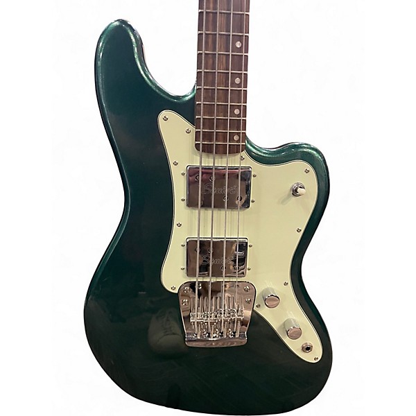 Used Squier PARANORMAL RASCAL HH Sherwood Green Electric Bass Guitar
