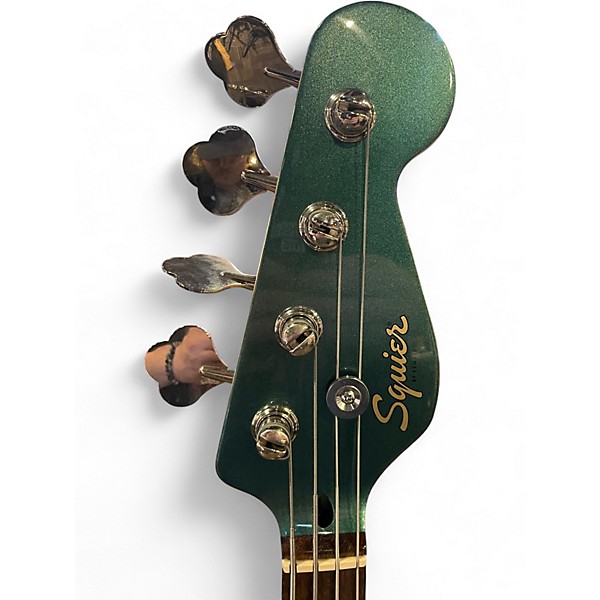 Used Squier PARANORMAL RASCAL HH Sherwood Green Electric Bass Guitar