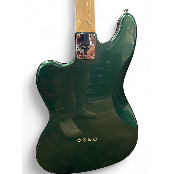Used Squier PARANORMAL RASCAL HH Sherwood Green Electric Bass Guitar