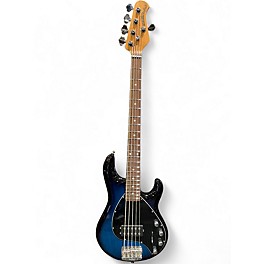 Used Ernie Ball Music Man Stingray 5 H Blue Burst Electric Bass Guitar