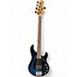 Used Ernie Ball Music Man Stingray 5 H Blue Burst Electric Bass Guitar thumbnail