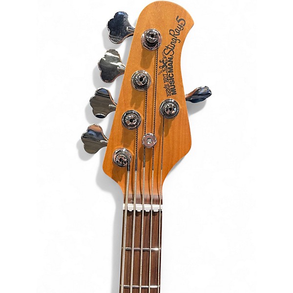 Used Ernie Ball Music Man Stingray 5 H Blue Burst Electric Bass Guitar