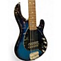 Used Ernie Ball Music Man Stingray 5 H Blue Burst Electric Bass Guitar