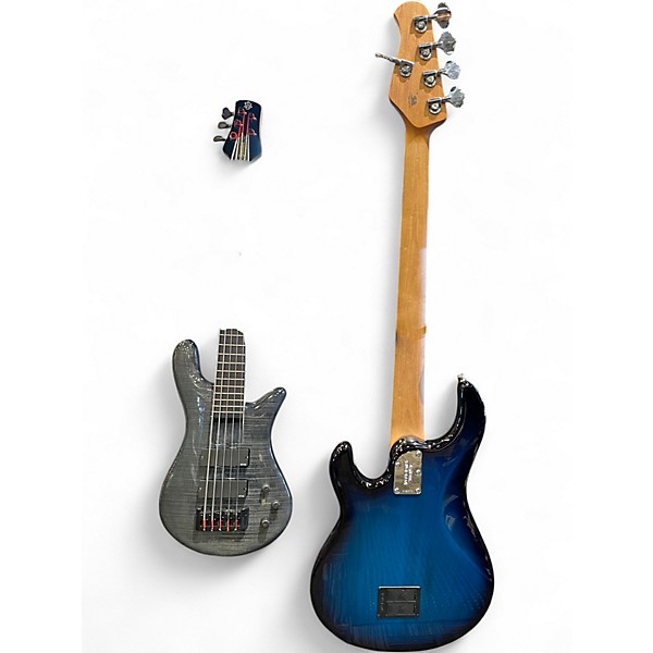 Used Ernie Ball Music Man Stingray 5 H Blue Burst Electric Bass Guitar