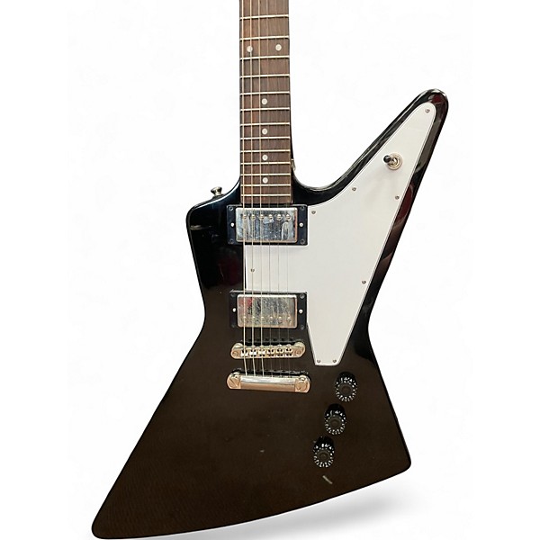 Used 2023 Epiphone Explorer Black Solid Body Electric Guitar