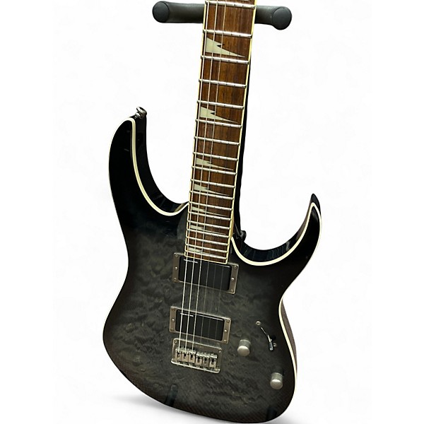 Used Ibanez RG3EX1 Trans Black Solid Body Electric Guitar