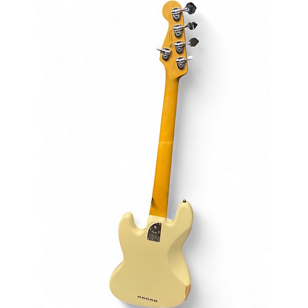 Used Fender American Professional II Jazz Bass V Olympic White Electric Bass Guitar