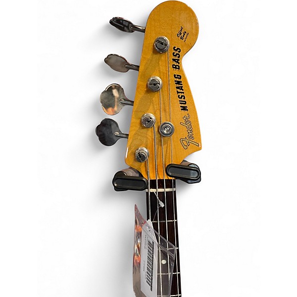 Used Fender Mustang Bass MIJ White Electric Bass Guitar
