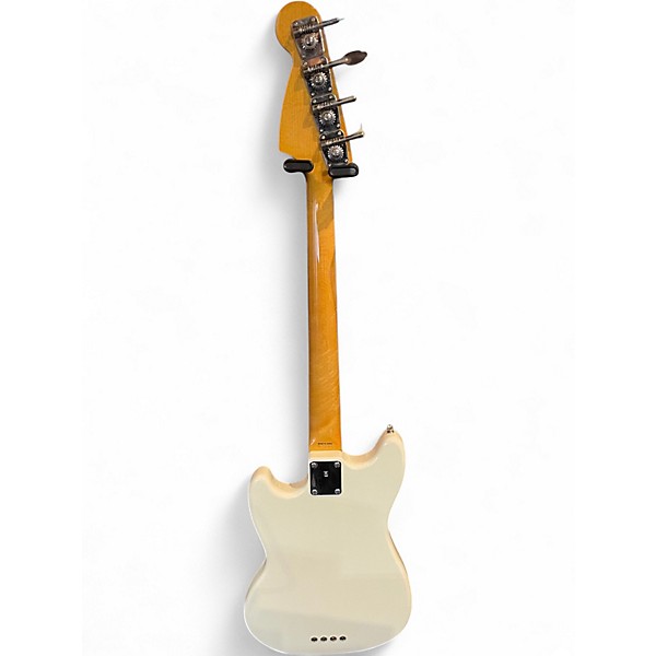 Used Fender Mustang Bass MIJ White Electric Bass Guitar