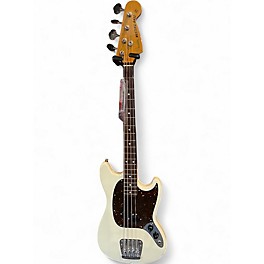 Used Fender MUSTANG BASS MIJ White Electric Bass Guitar