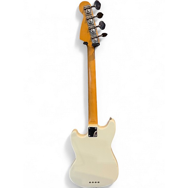 Used Fender MUSTANG BASS MIJ White Electric Bass Guitar