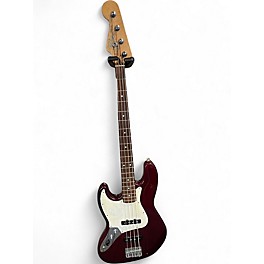 Used 2004 Fender Standard Jazz Bass Candy Apple Red Electric Bass Guitar