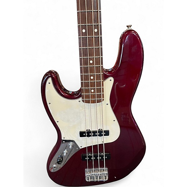 Used 2004 Fender Standard Jazz Bass Candy Apple Red Electric Bass Guitar