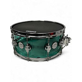 Used DW 14X6.5 Design Series Acrylic Snare Trans Blue Drum