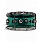Used DW 14X6.5 Design Series Acrylic Snare Trans Blue Drum
