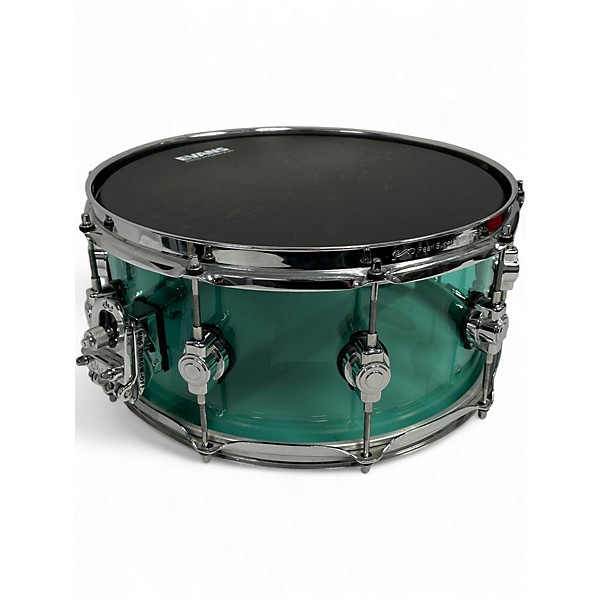 Used DW 14X6.5 Design Series Acrylic Snare Trans Blue Drum