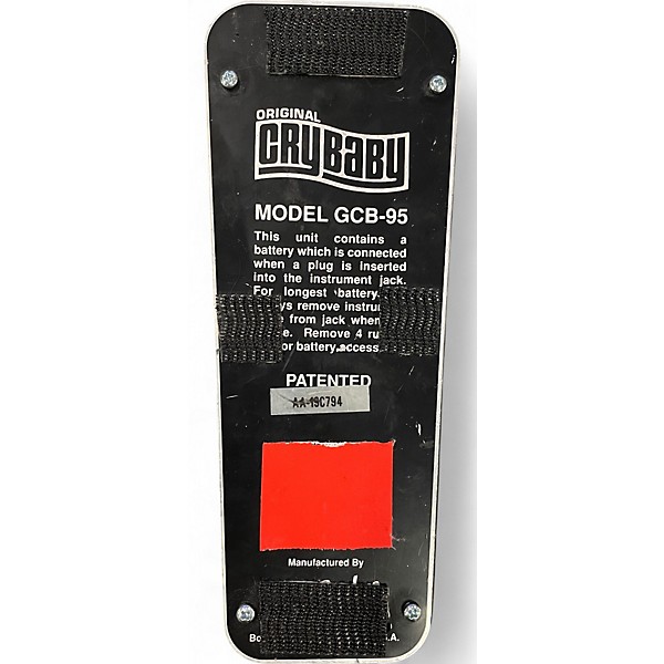 Used Dunlop GCB95 Original Crybaby Wah Effect Pedal