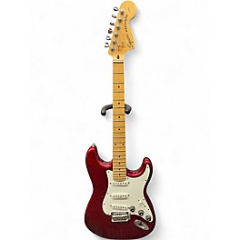 Used Squier Standard Stratocaster Red Solid Body Electric Guitar