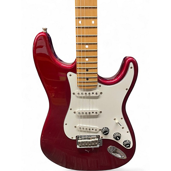 Used Squier Standard Stratocaster Red Solid Body Electric Guitar