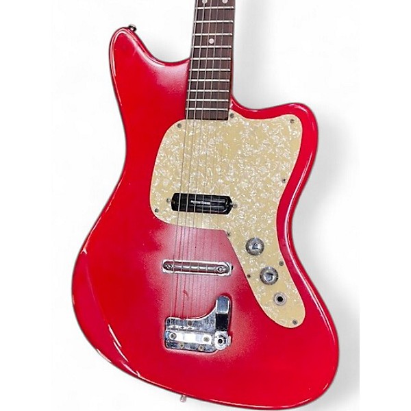 Vintage 1970s Framus JUNIOR 6 MODEL 10080 RED Solid Body Electric Guitar