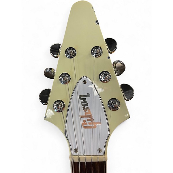 Used 2023 Gibson '70s Flying V White Solid Body Electric Guitar