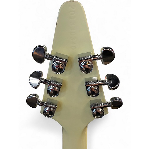 Used 2023 Gibson '70s Flying V White Solid Body Electric Guitar