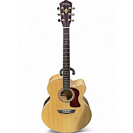 Used Washburn HJ40SCE Natural Acoustic Electric Guitar