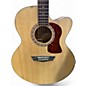 Used Washburn HJ40SCE Natural Acoustic Electric Guitar